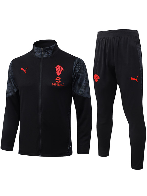 AC milan jacket mens black red training tracksuit 2025-2026